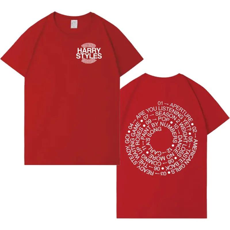 T-shirt Imprimé Lettres 2026 Nouveau Album Harry Styles T-shirt HipHop Confortable Ample Unisexe Décontracté Col Rond