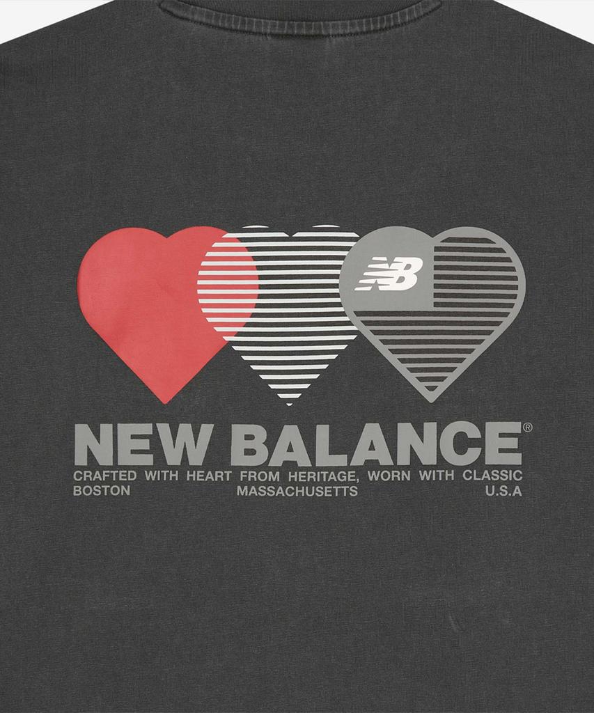 Nyuballanseu Nbneg2A073 / Uni Nb Heart Graphic Short Sleeve Tee (Charcoal)