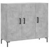 VidaXL Buffet gris béton 90x34x80 cm bois d'ingénierie 828112