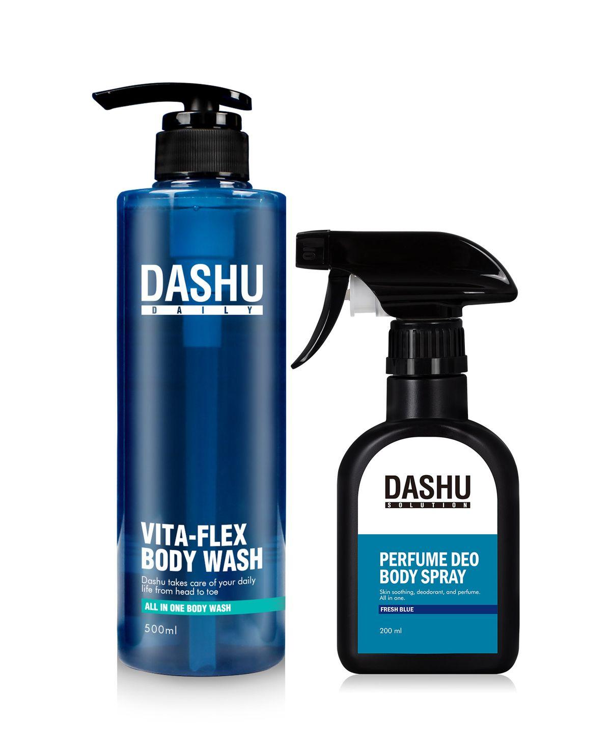 Daily All-in-One Body Wash 500ml + Body Spray 200ml Fresh Scent