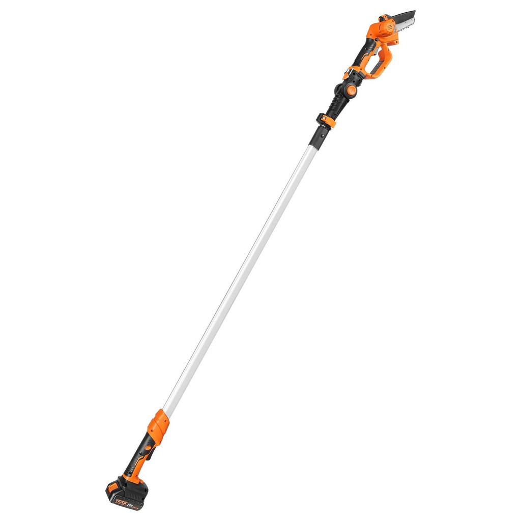 2-in-1 Cordless Pole Saw & Mini Chainsaw, 20V 2Ah Battery Pole Chainsaw, 5" Cutting Capacity 8 Ft Reach Pole Saw for Branch Cutting & Tree Trimming