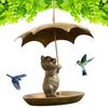 Годівниця для колібрі у вигляді тварини з парасолькою Білка/Кішка/Собака з парасолькою Годівниця для птахів Металева колібрі