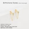 eManco Tassel Colorfast Rhinestone Earrings - European & American Light Luxury, Personalized & Versatile Studs