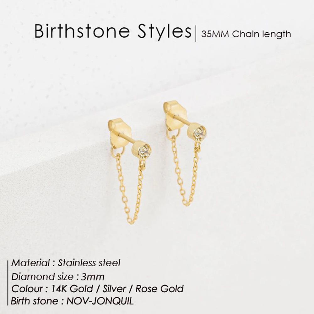 eManco Tassel Colorfast Rhinestone Earrings - European & American Light Luxury, Personalized & Versatile Studs