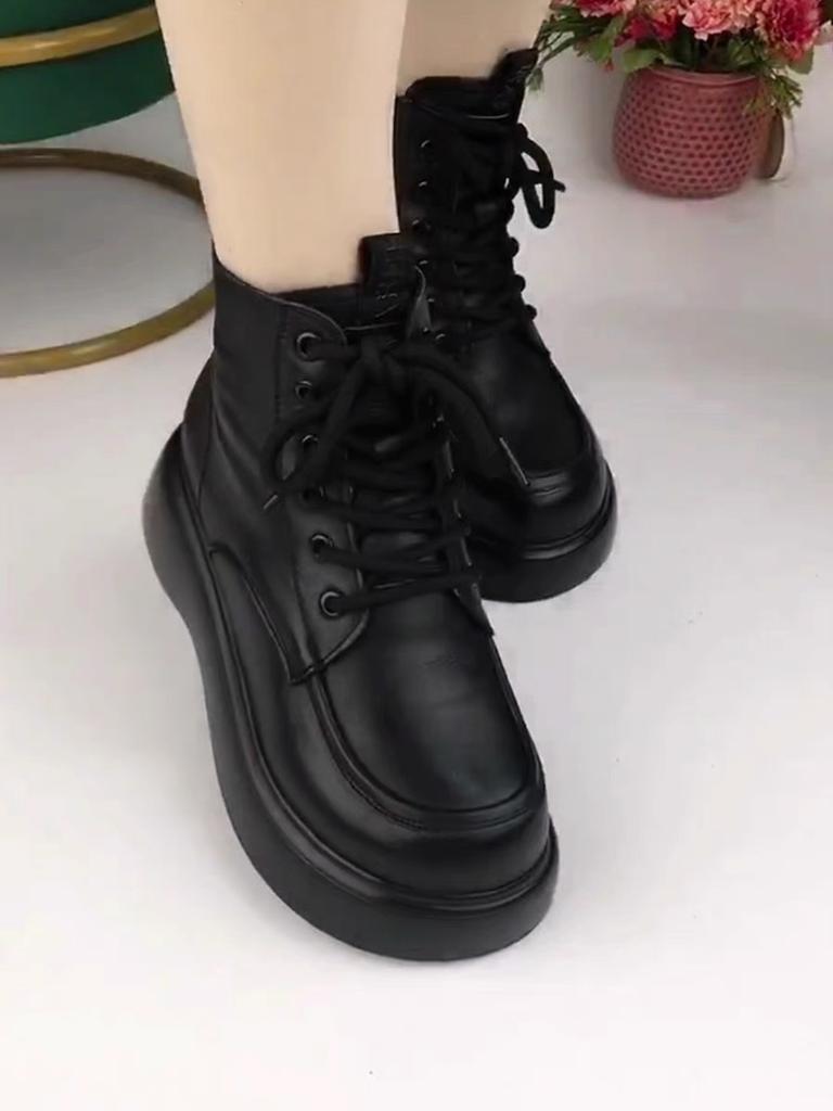 Cotton shoes winter velvet Martin boots new soft sole not tired feet platform casual shoes