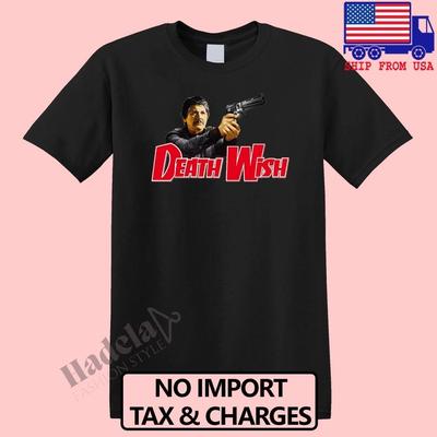 Death Wish Film con Charles Bronson Uomo Nero Taglia S-5XL