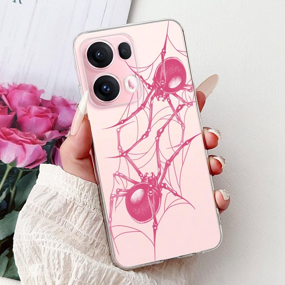 For OPPO Reno13 Pro 5G Case CPH2697 Fashion Flower Butterfly Soft Silicone Phone Cover For OPPO Reno 13 CPH2689 Reno13Pro Bumper
