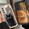 Lovely Cartoon Black Cat Case For Samsung Galaxy A54 A05 A05S A34 A24 A14 A53 A33 A23 A13 A52 A52S A32 A22 A12 A71 A51 A31 A50