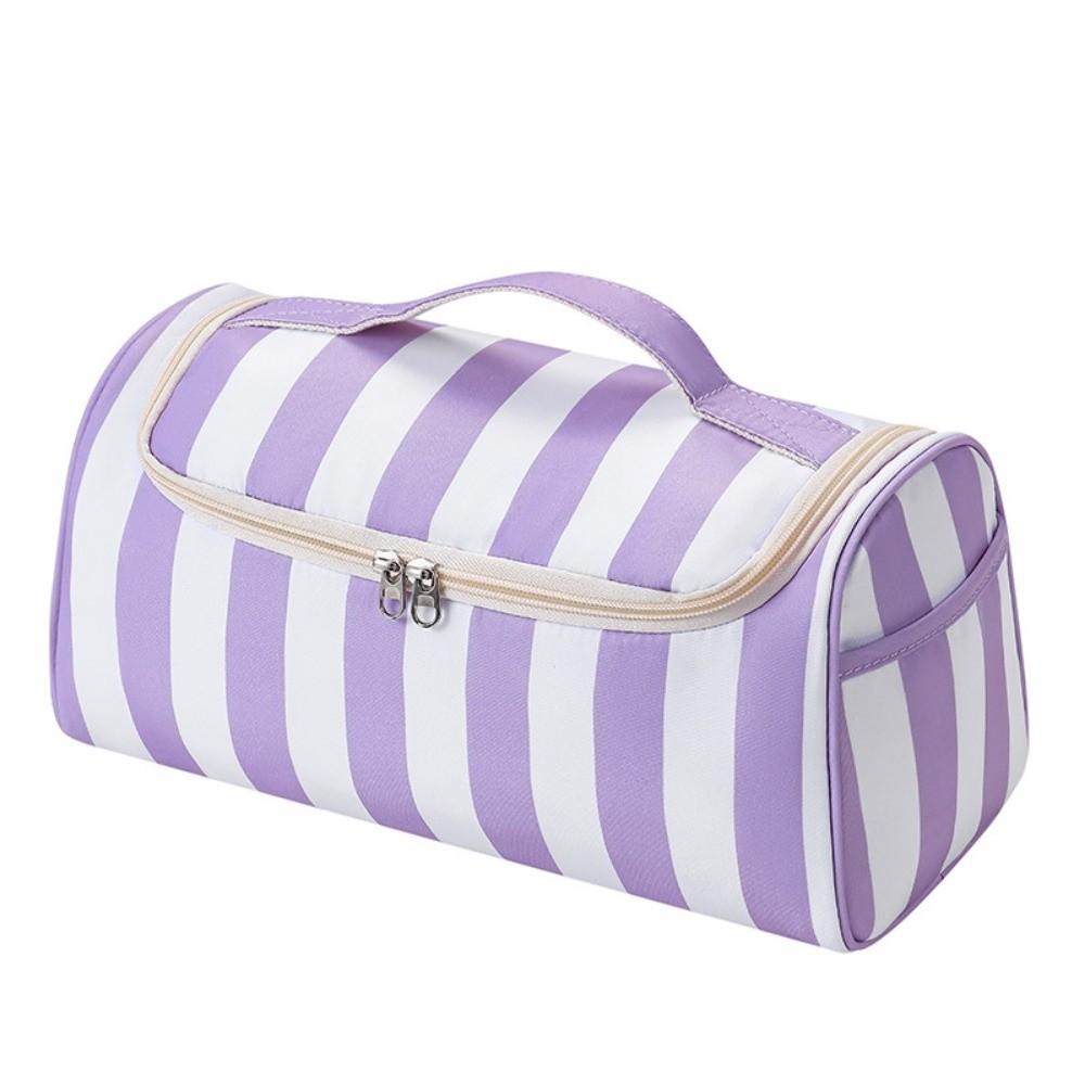 Portable Hair Tool Organizer Large Capacity Makeup Organizer Bag Cosmetic Organizer Daily Use фиолетовый