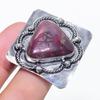 Natural Dragon Blood Gemstone 925 Sterling Silver Jewelry Ring Size 6 O5l02