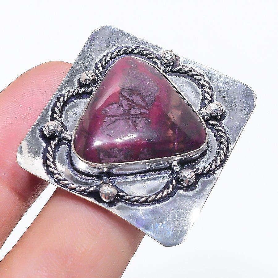 

Dragon Blood Gemstone 925 Sterling Silver Jewelry Ring Size 6