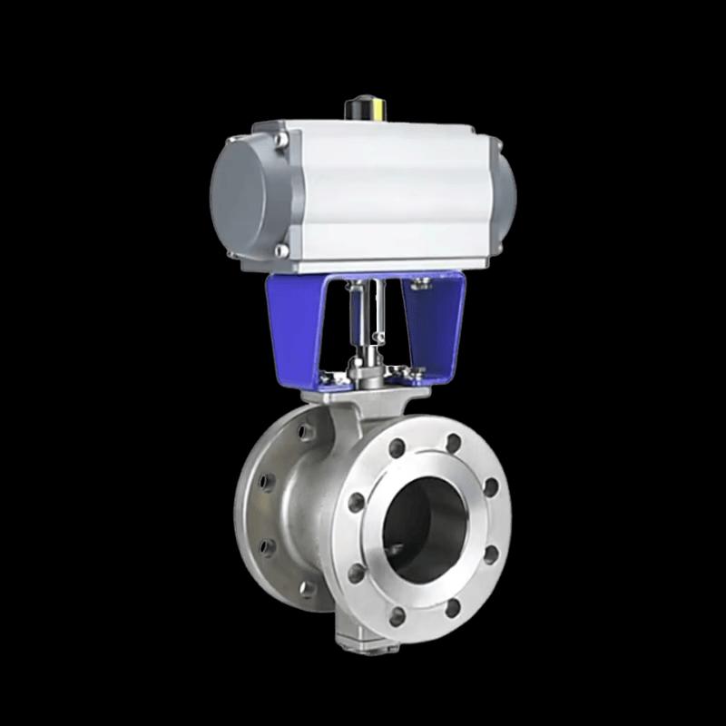 GangSui Pneumatic V-Type Ball Valve