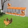 5-Compartment Chicken Nesting Box, Laying Hen Nest for Egg Collection, Durable PP Material,Farm & Coop Use, Poultry Supplies