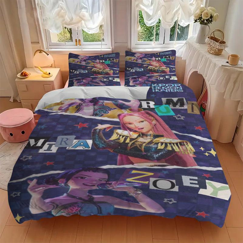 Kpop Stars Bedding 3 Piece Set Hd Print Duvet Cover Pillowcases For Teens Adult Bedroom Decoration Christmas Gift C9211309