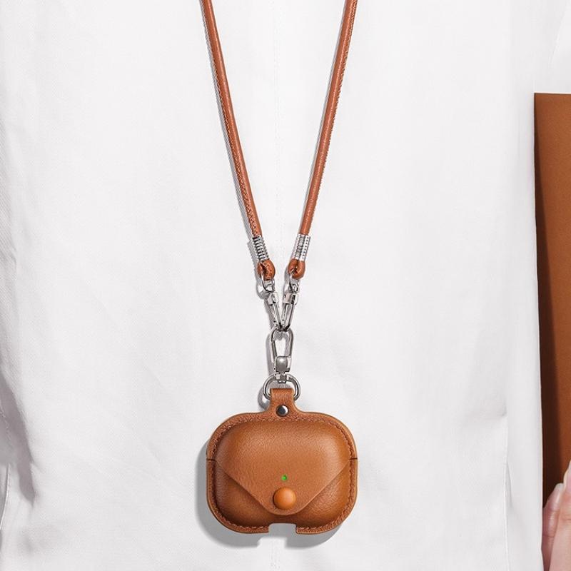For Airpods Pro3 Case Leather Business Earphone Case Headset Shell Headphone Cover For Apple Air Pod2 3 Pro 2nd Generation