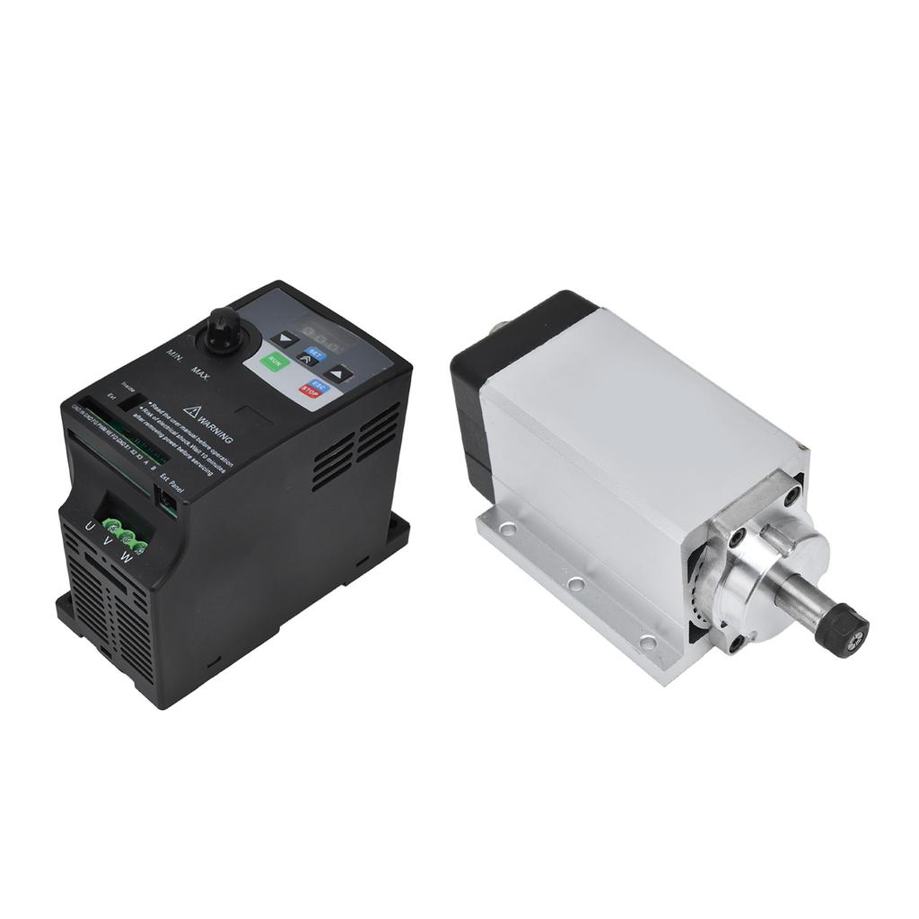 Luftgekühlter Spindelmotor-Kit 0,55 Nm 700 W Bürstenloser Motor und 600 W Antriebsinverter ER11A Spannzange AC 110V