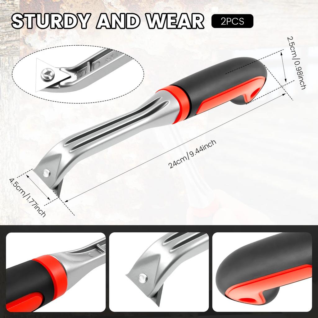 Dreieckiger Schaber Werkzeug Ergonomischer Farbschaber Schwerlast Karbidwerkzeug Mehrzweck für Malerei Holzbearbeitung Klebstoffe Entfernen