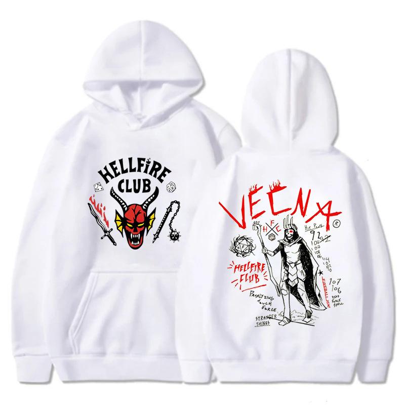 Nowe Modne Bluzy z Kapturem Klub Piekielnego Ognia dla Mężczyzn Kobiet Casualowe Bluzy Unisex z Długim Rękawem Pulower Bluza Streetwear