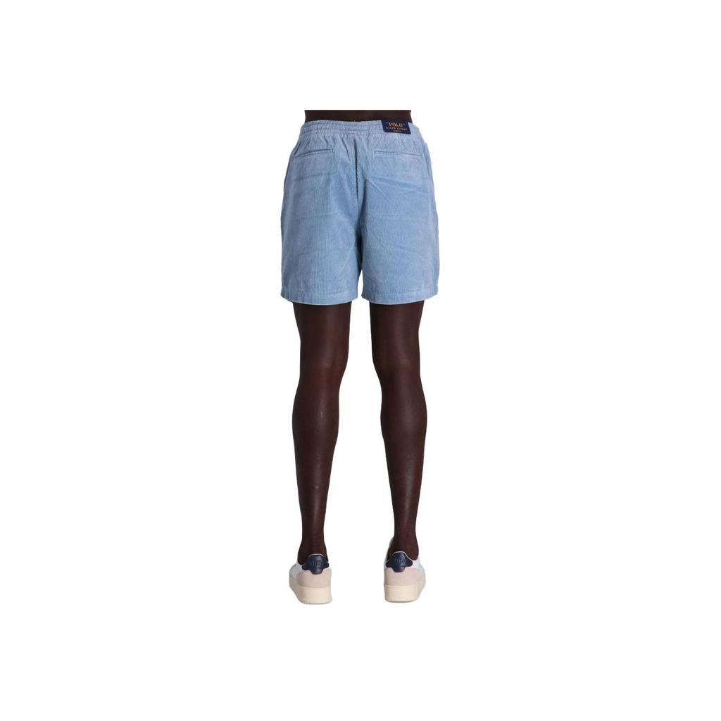 Polo Ralph Lauren Solid Color Lace-Up Straight Leg Casual Shorts Men shorts Light-Blue 710800214-029