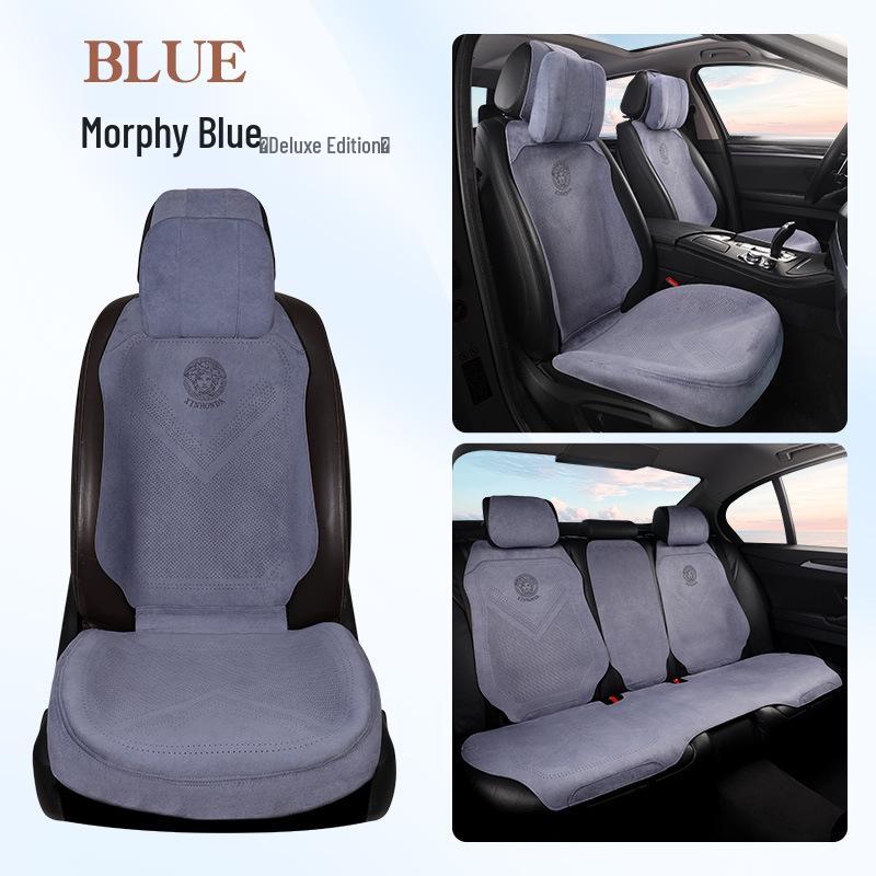 Universal Four-Season Breathable Suede Seat Cushion for New Energy Vehicles