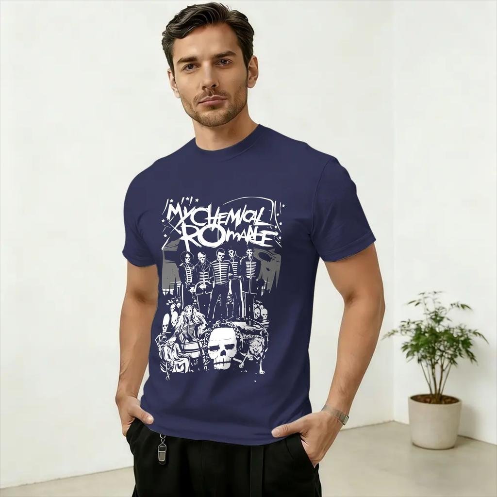 Unisex's T-Shirt MCR Band The Black Parade 2026 Tour Merch Fashion Cotton Tee Shirt Short Sleeve T Shirts Round Collar 4XL 5XL 6XL