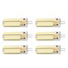 6pcs G4 LED Bulb 700LM 7W 72LED 360 Degree Lighting Silicone G4 Bulb for Ceiling Light Wall Light AC DC12V White Light