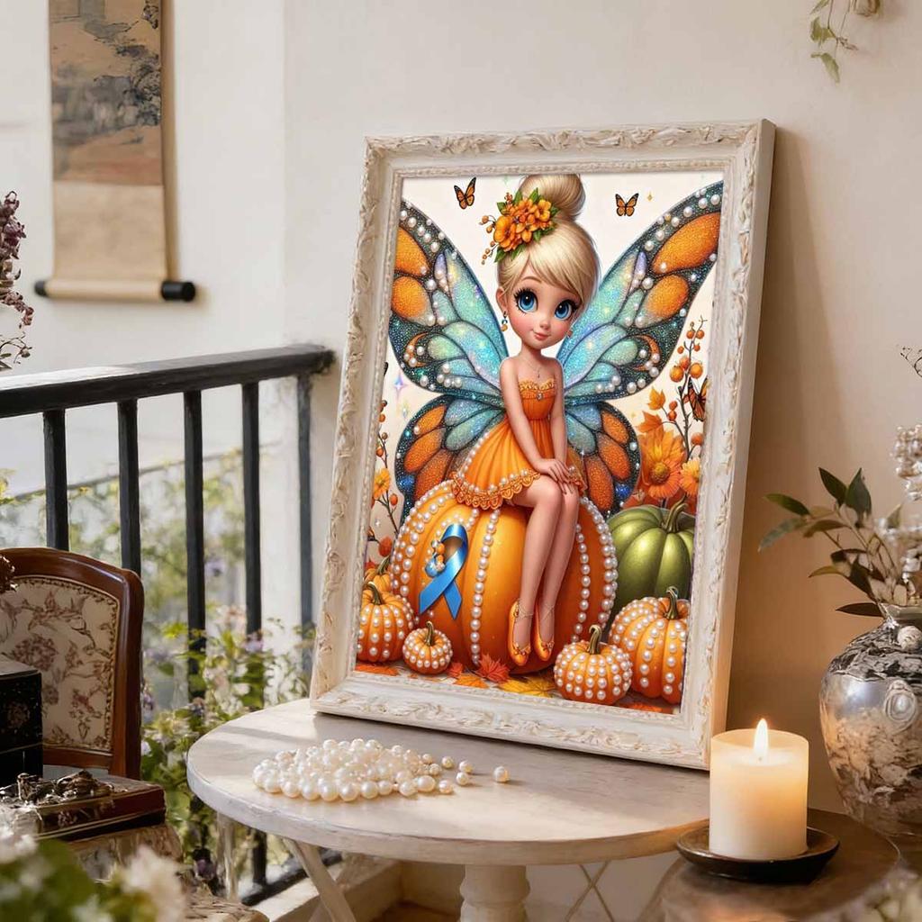 Disney Magical Fairy Little Dingingdong Pearl DIY Art Painting Wall Decor Handmade Gift for Home or Office Decoration