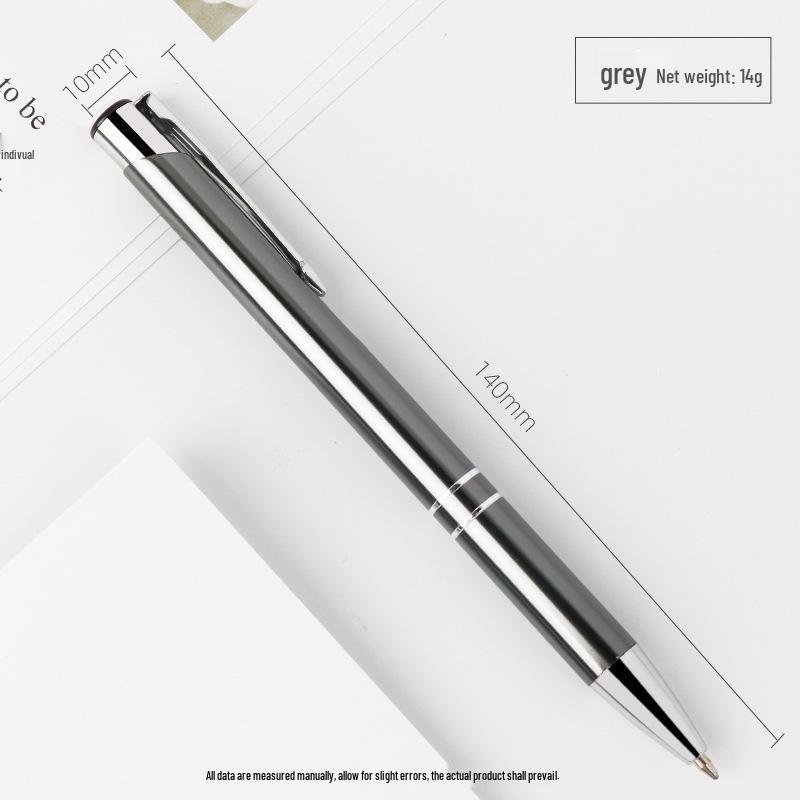 Customized Metal Click Ballpoint Pen with Logo - Oil-Based Ink, Press-Action Design for Promotional Use