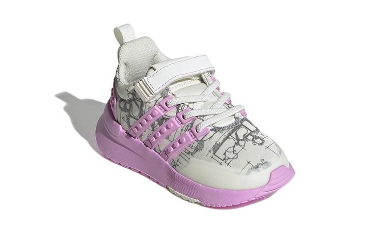 LEGO x Adidas Racer Tr K Stoff Rutschfest Abriebfest Niedrig geschnitten Kleinkinderschuhe Weiß Kleinkind und Kleinkind GW1873