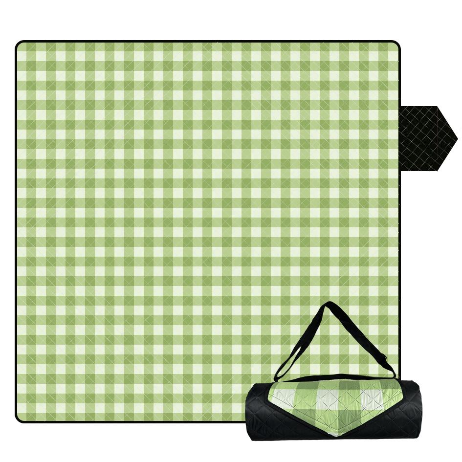 High Quality Three-Layer Thick Outdoor Mat Waterproof Moisture-Proof Picnic Mat With Printed Stitching Door Mats 150*150cm зелёный