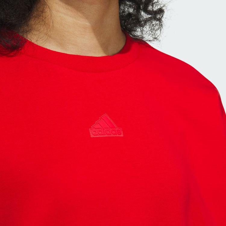 Adidas Future Style Crew Sweatshirt Reflective Stripes Sports Casual Pullover Round Neck Women Sweatshirt Light-Crimson IM8955