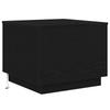 Coffee Table with LED Lights Black Oak Look 50 X 50 X 40 Cm