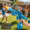 Simulated Firing with Recoil Electric Water Gun Toys Full Automatic Sensor Lights Water Pistol Summer Outdoor Games for Children