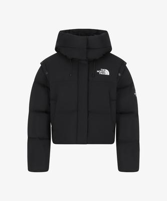 Nj1Dr86J Women'S Novelty Nuptse Dt Jacket (Rds) Black