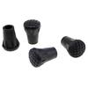 Hot! 4pcs Outdoor Wear-resisting Hiking Walking Stick Trekking Pole Tip End Rubber Caps Replacement Cap