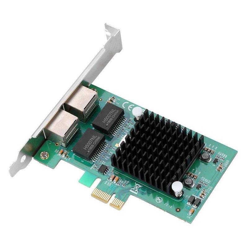2 Ports Intel 82575 Gigabit Ethernet PCI-E Desktop Server Adapter Network Card