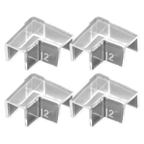 4Pcs Tank Corner Protectors Soft Easy To Use Thick Tight Fit Triangle Keep Safety PVC Transparent Design Fish Tank Protective Covers