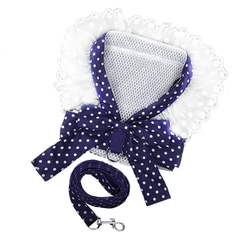 Dog Cat Bow Chest Harness Leash Comfortable Puppy Small Dogs Harnesses Vest for Party Shopping