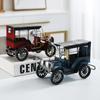 Antique Car Figurine Iron Art Ornament Home Decor Retro Living Room TV Cabinet Bookcase Office Desktop Accessories Crafts Gift