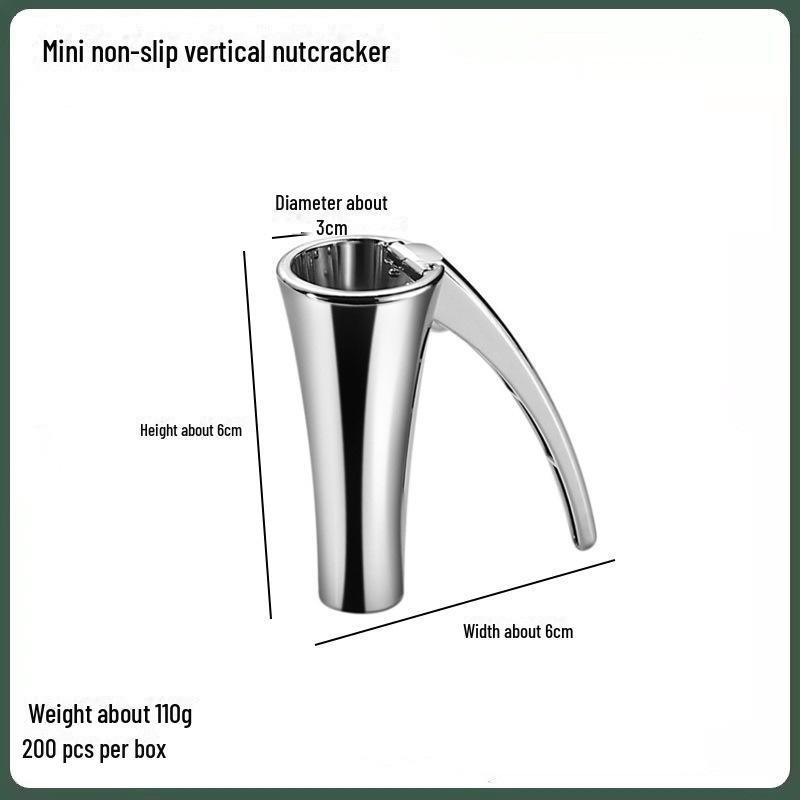 Zinc Alloy Vertical Nutcracker: Pine Nut and Hazelnut Shelling Tool