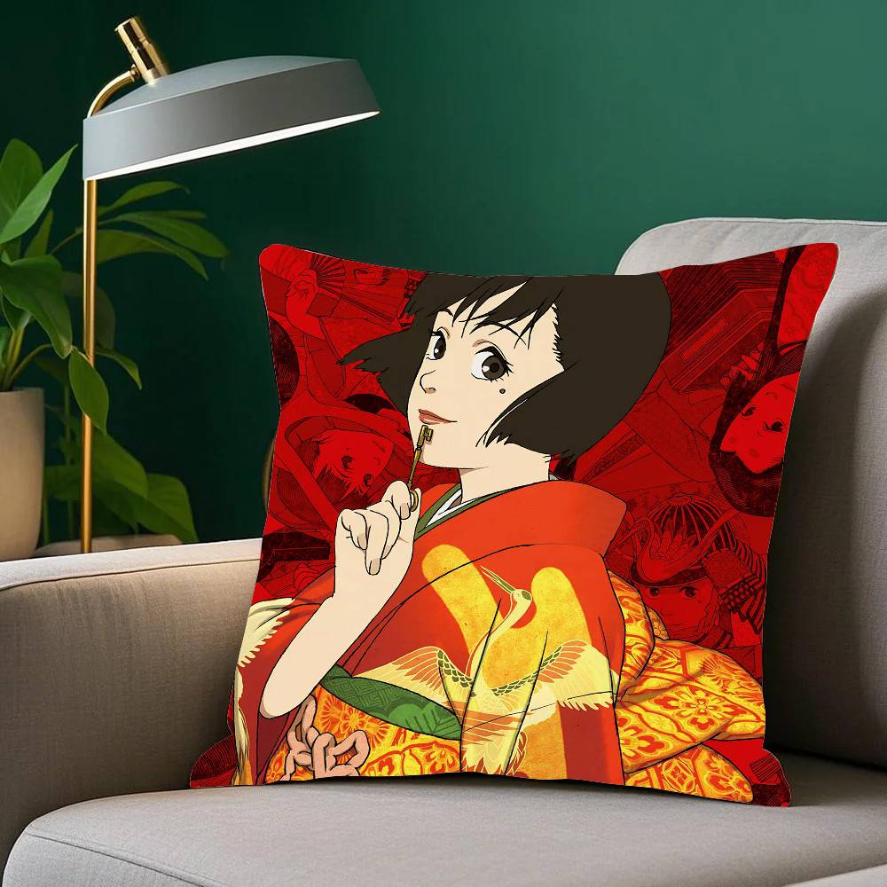 Anime M-Millennium Actress Pillow Case Fashion Square Pillowcase Bedroom Sofa Room Ins Decoration Leisure
