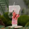 0-9 number candles creative candles pink bow suitable for birthday party birthday cake number candles wishing candles cake decoration candles