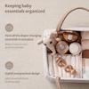 Large Capacity Mommy Handbag Multifunctional Diaper Organizer Portable Woven Basket  Women