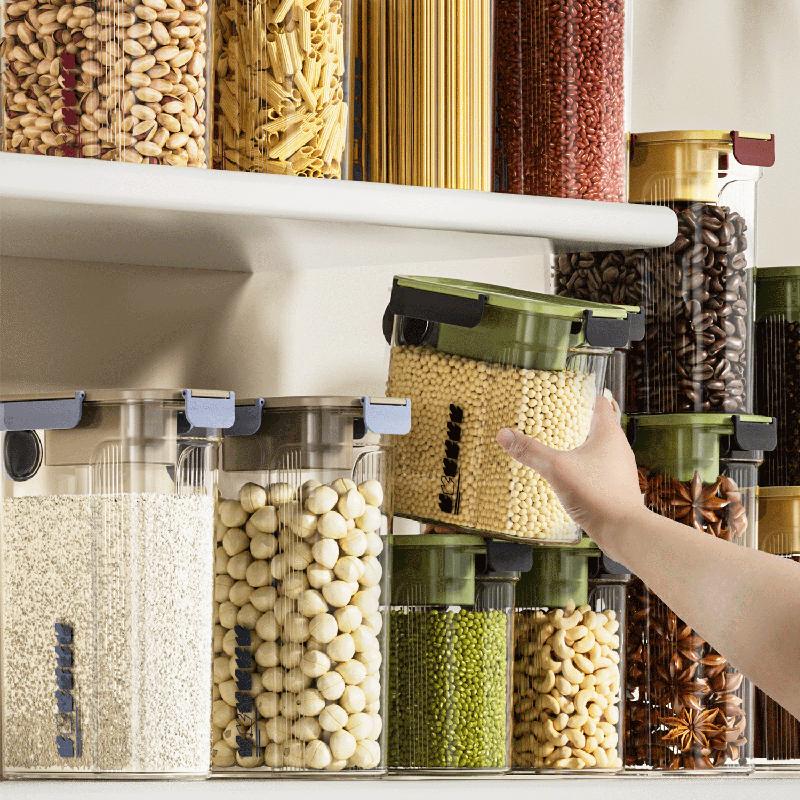 Sealed jar for homegrain tea kitchen storage jar insect-proof and moisture-proof plastic food-grade crisper rice bucket