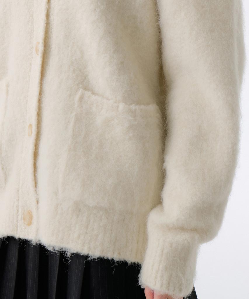 Musinsa Standard Woman Women'S Hairy Oversized Cardigan [Cream]