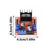 L298N Treiberboard Modul Auto Roboter Steckbrett Motortreiberboard L298N Schrittmotor Leistungsboard Ersatz