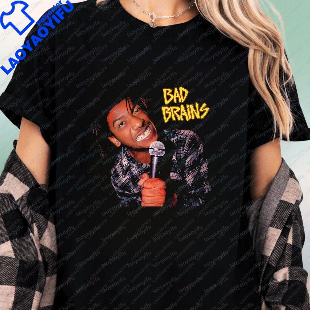 Retro Bad Brains Classic Unique Sport Shirt Trendy Short-Sleeved Unisex's and WoUnisex's General Pattern Round Collar T-Shirt