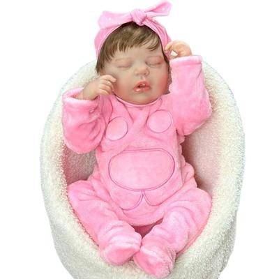 50CM Washable Lifelike Soft Hand-painted Simulation Baby Reborn Doll Children Accompany Play Doll