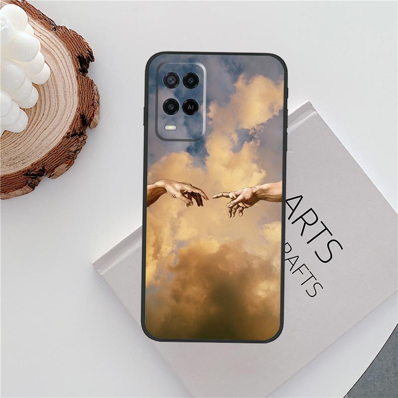 Grime Michelangelo Weed Case For Oppo A18 A38 A58 A78 A98 A79 A40 A60 A80 A16 A76 A96 A15 A74 A94 A54 A77 A17 Cover
