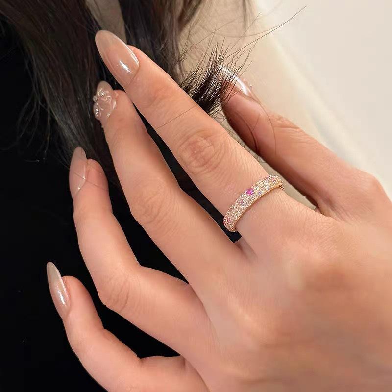 Anello Regolabile da Donna in Tormalina Arcobaleno - Stile Dolce & Piccante